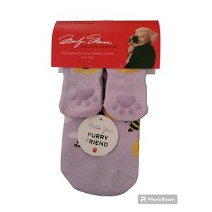 Marilyn Monroe Matching Pet & Owner Low Cut Socks Womens O/S Small Dog Bee Kind